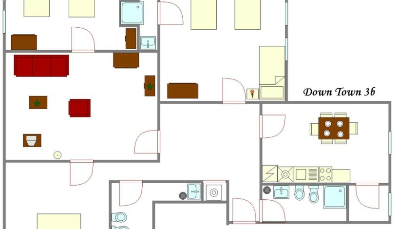 Apartamenty Praga Downtown Praha - Apartament (3 sypialnie)